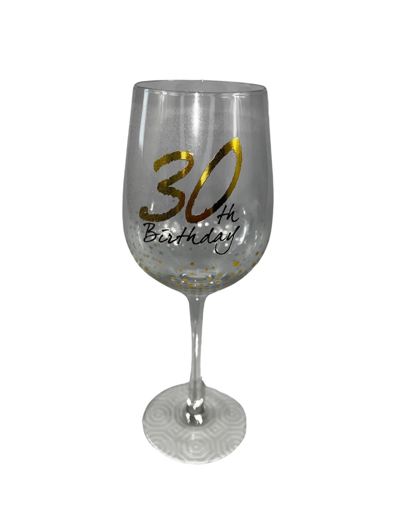 30th Birthday Glass