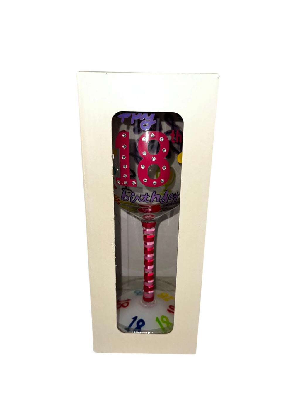 18th Birthday Glass