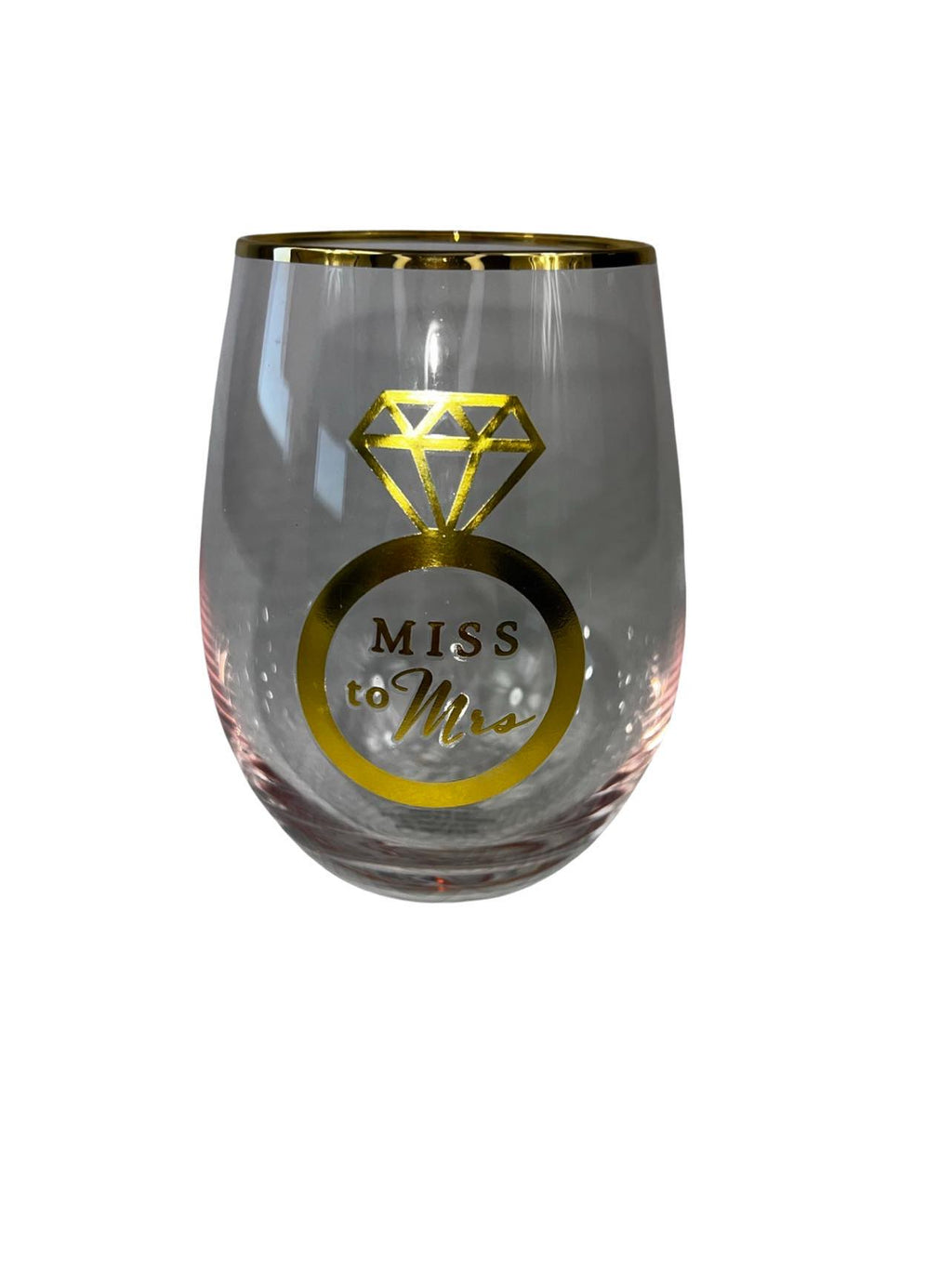 Miss to Mrs glass