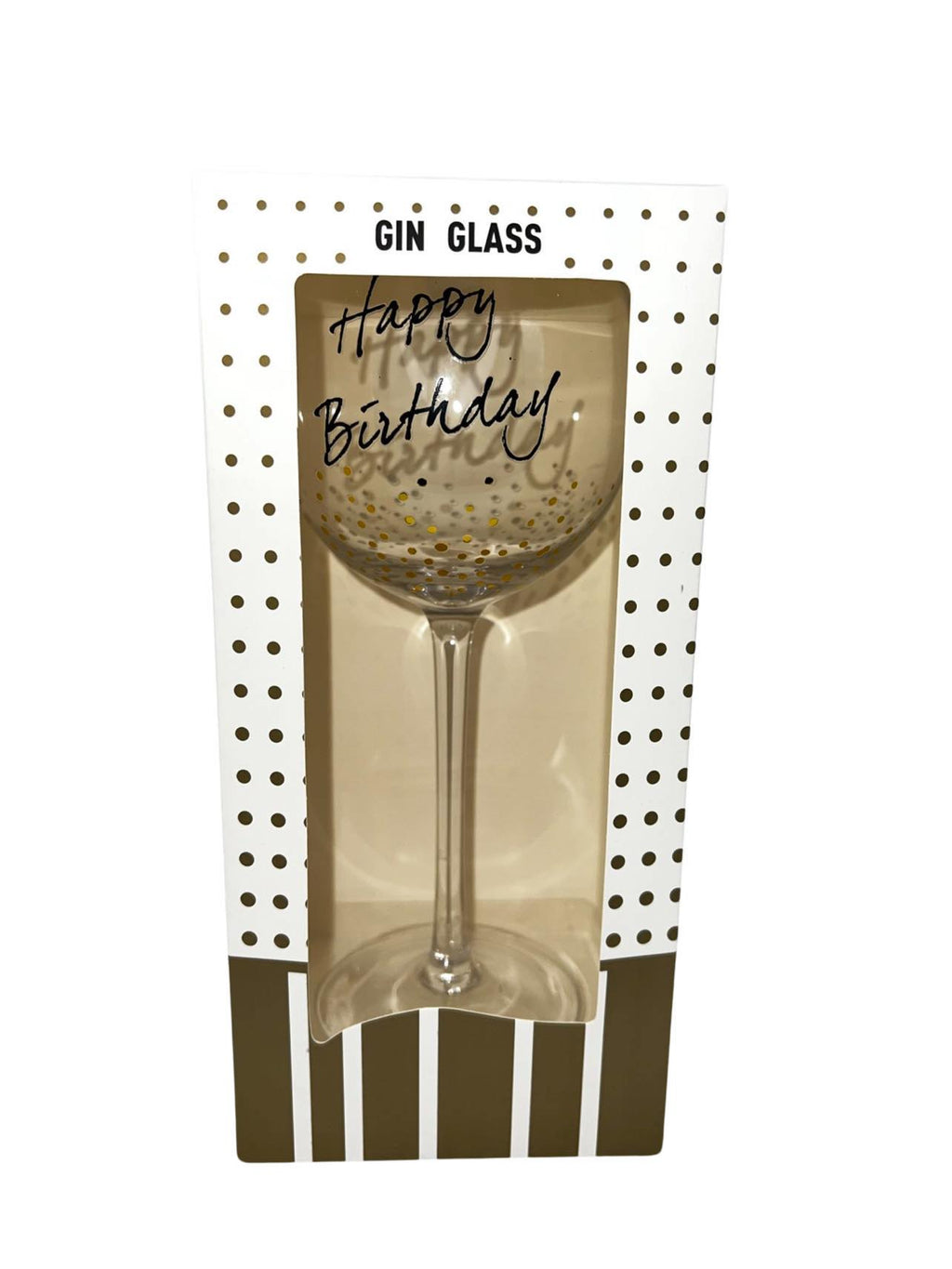 Happy Birthday Glass