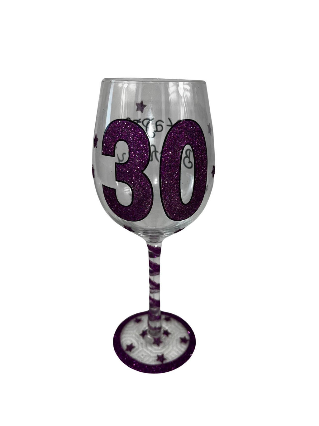 30th Birthday Glass